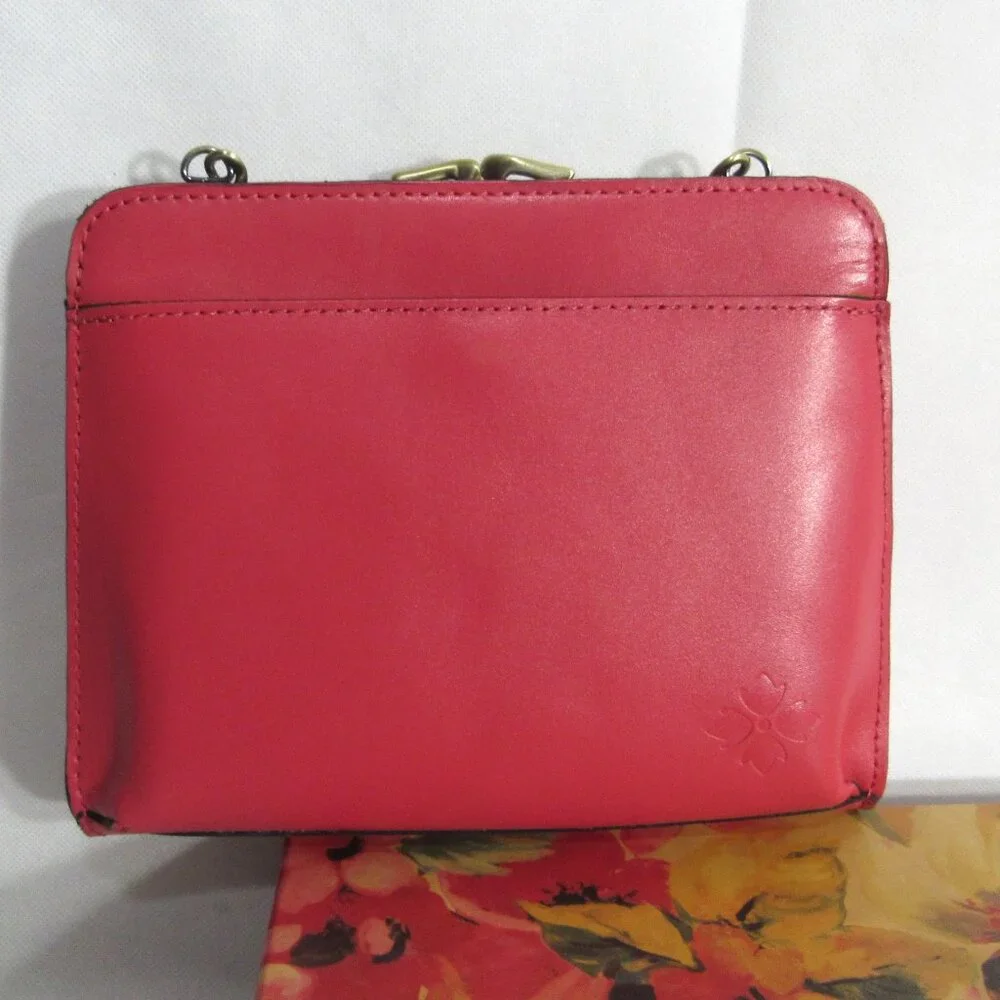 IN BOX PATRICIA NASH EVANGELINE BAG LEATHER, PASSION RED, PEGASUS HORSE CHARM - Picture 12 of 15